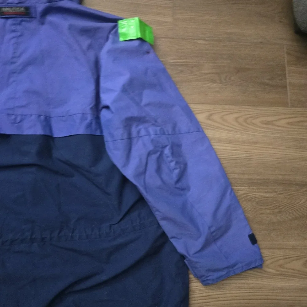 Vintage Nautica Competition XXL Jacket Blue Colorblock 90s Sailing Ski Snow